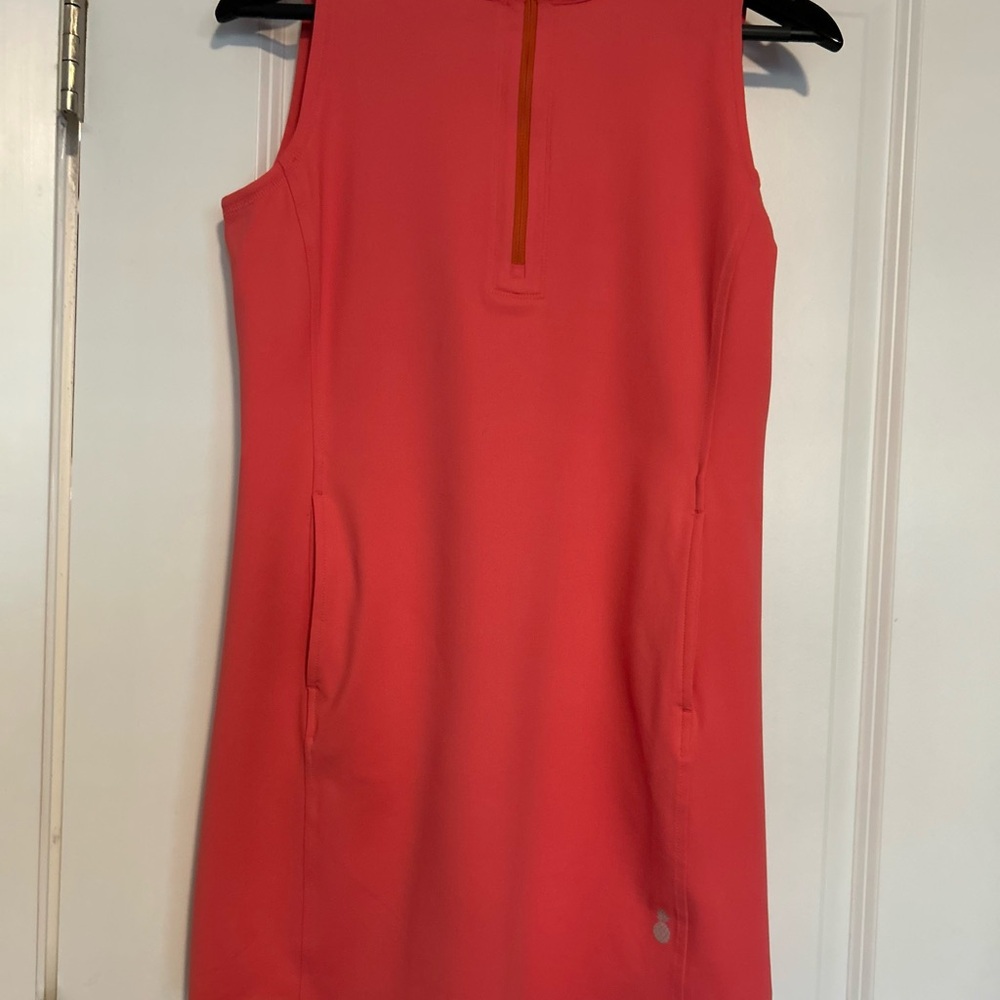 Tommy Bahama Island Zone Sleeveless Coral Dress with Zipper size XS